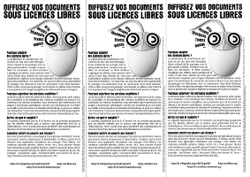 Le tract ( flyer) noir et blanc